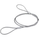 ニッサチェイン ステンレスカットワイヤー アルミカシメ 2.5X300mm (1本=1PK) Y-50 【836-6583】