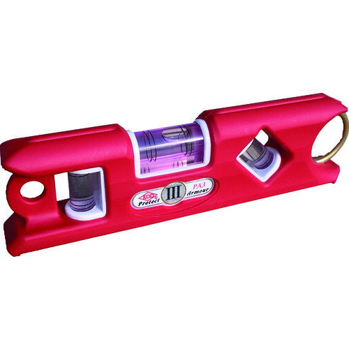 KOD ポケット水平器 プロテクトアーマー3 レッド PA3-R 【837-0750】