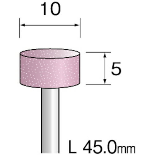 ミニモ PAピンク砥石＃120 φ10 （10本入） CA3392 【852-6320】
