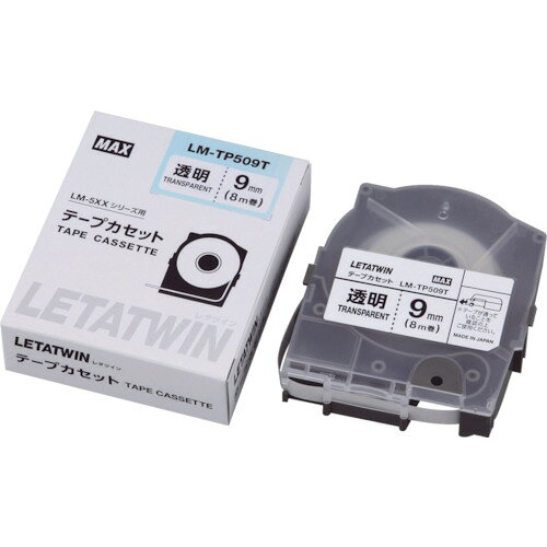 MAX チューブマーカー レタツイン 専用テープカセット LM-TP509T 【855-0361】