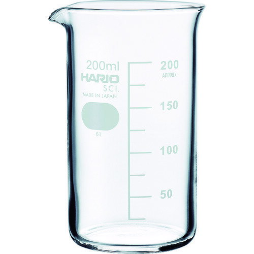 HARIO トールビーカー 目安目盛付 200ml TB-200-SCI 【855-7571】