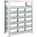 TRUSCO スチール製中量ボルトレス棚 M3型 樹脂ネオグレー引出付 W1800×D471×H1200 小×5・大×30 M3-4657-E5F30 【856...