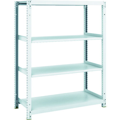 TRUSCO スチールラック M1型抗菌塗装ボルトレス軽量棚900X420XH1200 4段 M1-4344 【856-7276】