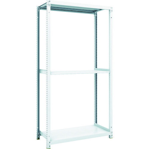 TRUSCO スチールラック M1型抗菌塗装ボルトレス軽量棚900X420XH1800 3段 M1-6343 【856-7280】