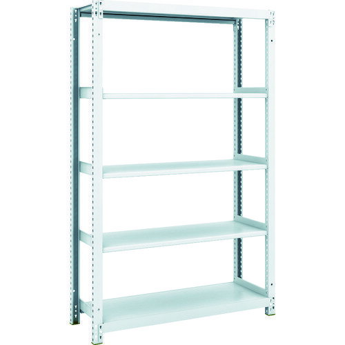 TRUSCO スチールラック M1型抗菌塗装ボルトレス軽量棚900X320XH1500 5段 M1-5335 【856-7294】