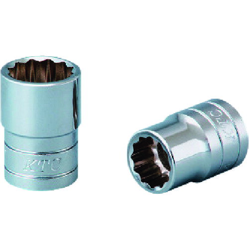 KTC 12．7sq．ソケット（十二角）パック・台紙仕様 差込角12．7mm B4-17W袋入り B4-17W-S 【859-1408】