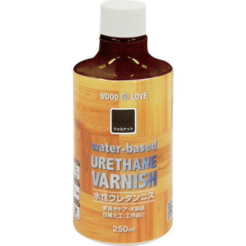 ニッぺ 水性ウレタンニス 250ml ウォルナット 300N024−250 4976124516139 【859-84...