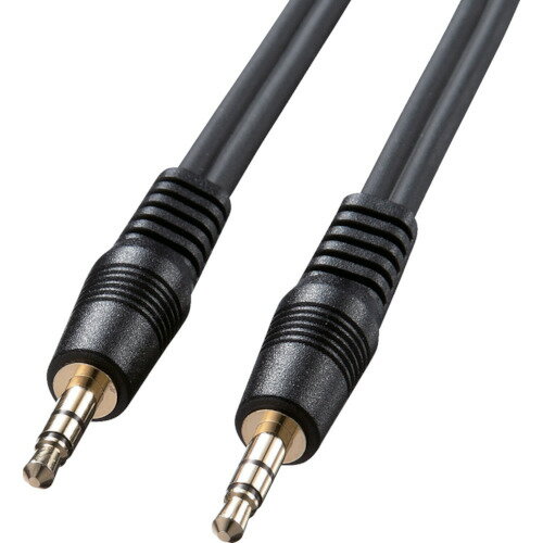 SANWA オーディオケーブルブラック ケーブル長5m KM-A2-50K2 【864-1545】