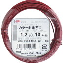 ダイドーハント DAIDОHANT カラーワイヤー 赤 #18(1.2mm)x10m 10155254 【123-0024】