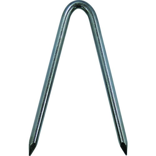 【特長】■地面にロープをガッチリ固定したい時に便利です。【用途】■区画分けや侵入防止、ブルーシートやサンシェード等の固定に。【仕様】■径(mm)：8■長さ(mm)：200■タイプ：U型【材質・仕上】■スチール■表面処理：ユニクロメッキ【注意...