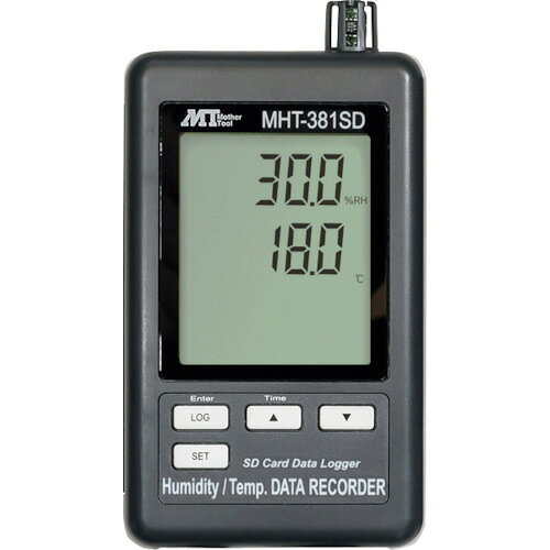 マザーツール MT データロガー温湿度計 MHT-381SD 【402-3703】