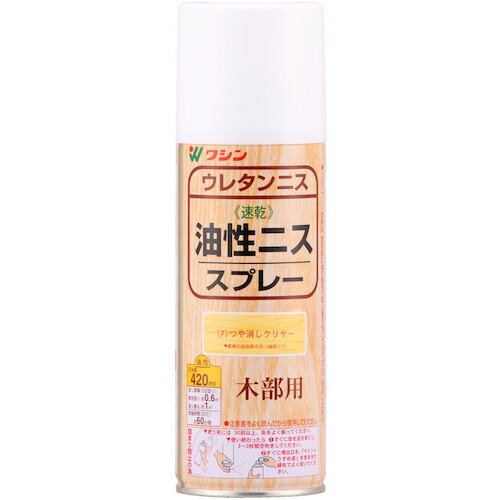 【特長】■長年愛用されている耐久性に優れたニスです。【用途】■木部仕上げ用【仕様】■色：つや消しクリヤー■容量(L)：0.42■乾燥時間：(20℃)：約60分■塗り重ね回数：2回塗り■塗布面積(［［M2］］)：約0.6(畳約0.4枚)■うすめ液：ペイントうすめ液、または難燃性ペイントうすめ液【材質・仕上】■合成樹脂（ウレタン）■顔料（クリヤーを除く）■有機溶剤■DME