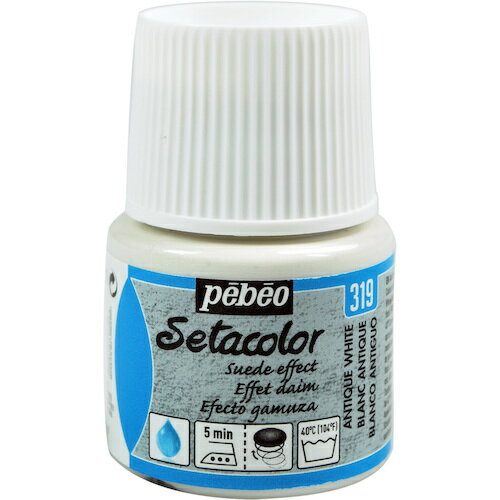 ペベオ・ジャポン Pebeo 布用水性アクリル絵具セタカラースウェード 45ml アンティークホワイト 295319 【575-8764】