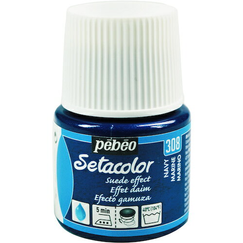 ペベオ・ジャポン Pebeo 布用水性アクリル絵具セタカラースウェード 45ml ネイビー 295308 【576-0292】