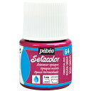 ペベオ・ジャポン Pebeo 布用水性アクリル絵具セタカラーシマー 45ml オリエンタルレッド 295064 【576-0327】