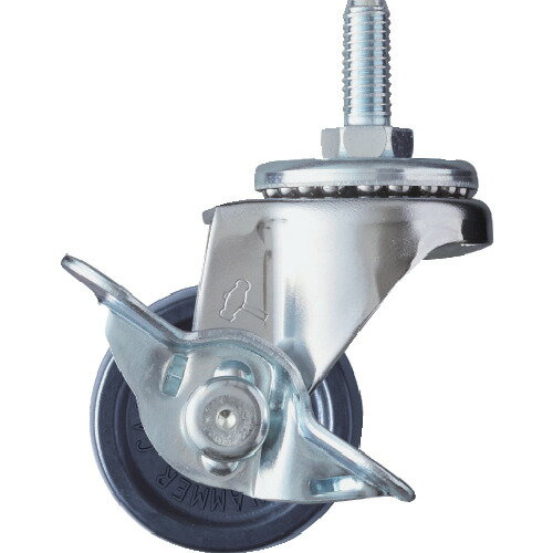 Rakuten - ハンマーキャスター ハンマー Aシリーズ ねじ込み 自在SP付 W3／8 エラストマー車 40mm 415A-20U40 【609-4233】