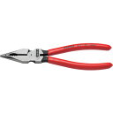 KNIPEX社 KNIPEX ニードルノーズペンチ 185mm プラスチックハンドル 0821185 【610-7092】