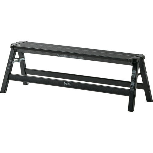 天馬 TENMA アルミワイド踏み台1段 ブラック 812004249 【633-6226】