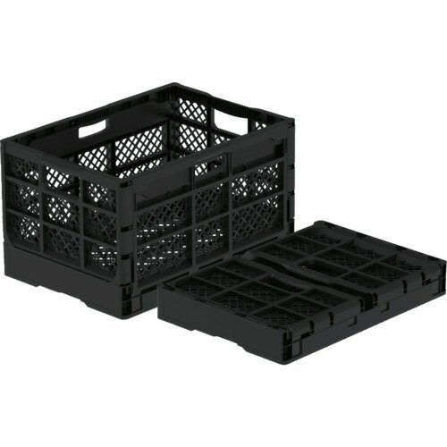 E−CON 折りたたみコンテナー 562060 ホームオリコンS50M ブラック 56206000BK901 【634-5784】