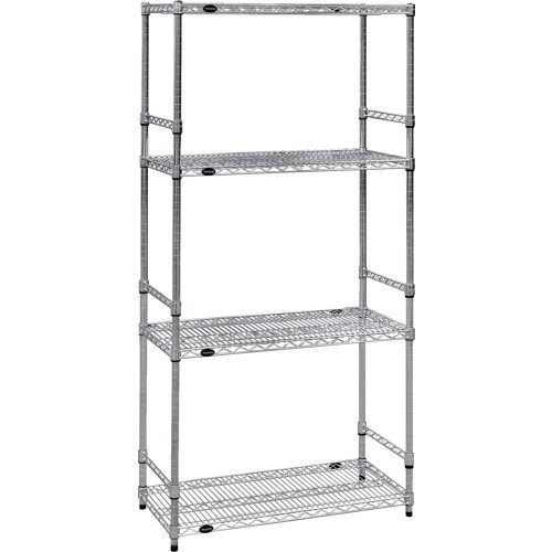 トラスコ中山 TRUSCO ステンレス製メッシュラック W1205XD305XH1838 4段 サイドバ...