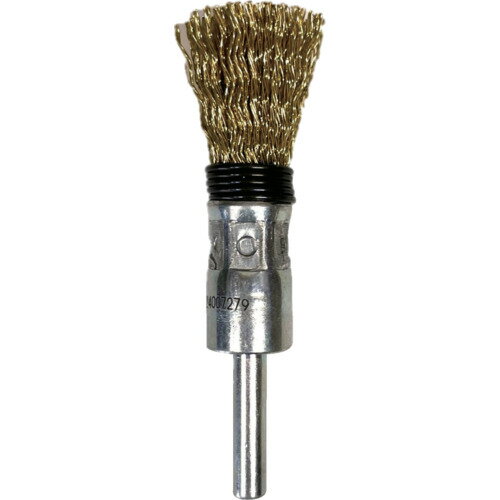 高島産業 エンド型 筒型 15x6x25 毛丈30 真鍮メッキ鋼線0．25 スプリング付（10本入） ER-015SPT-10P ..