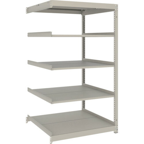 Rakuten - トラスコ中山 TRUSCO スチールラック 薄型ラック（耐荷重100Kg）1200×595×H1500 5段連結 ネオグレー ネオグレー UL-5465B NG 【662-9753】