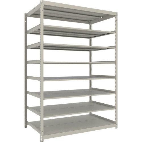 トラスコ中山 TRUSCO スチールラック 薄型ラック（耐荷重100Kg）1800×595×H2400 8段単体 ネオグレー ネ..