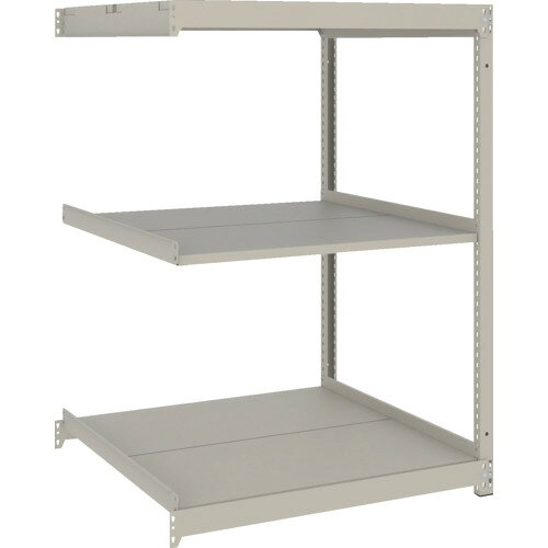 トラスコ中山 TRUSCO スチールラック 薄型ラック（耐荷重100Kg）1200×875×H1200 3段連結 ネオグレー ネ..