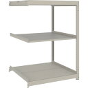 トラスコ中山 TRUSCO スチールラック 薄型ラック(耐荷重100Kg)900×875×H1500 3段連結 ネオグレー ネオグレー UL-5393B NG ...