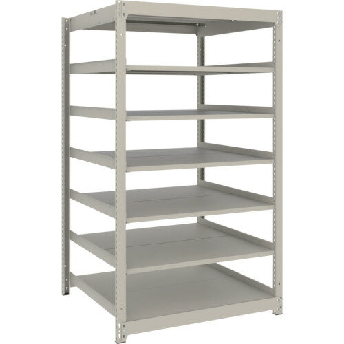 トラスコ中山 TRUSCO スチールラック 薄型ラック（耐荷重100Kg）900×595×H1500 7段単体 ネオグレー ネ..
