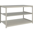 トラスコ中山 TRUSCO スチールラック 薄型ラック(耐荷重100Kg)1800×595×H900 3段単体 ネオグレー ネオグレー UL-3663 NG 【...