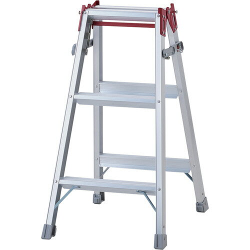 長谷川工業 ハセガワ アルミはしご兼用脚立 ステップ幅広タイプ RSー09 RS-09C 【678-9634】