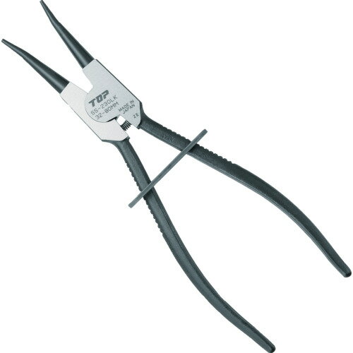 トップ工業 TOP ロック式スナップリングプライヤ軸用 ロック式スナップリングプライヤ 軸用直爪 230mm ..