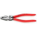 KNIPEX社 KNIPEX 【ブリスターパック仕様】強力型ペンチ プラスチックハンドル 180mm 0201-180SB 【700-2080】
