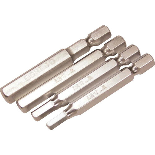 エイト EIGHT 六角棒ビット 対辺8mm 溝13mm 5mmX70 単品 EA-67 5MMX70 【811-6322】