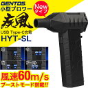 【超限定セール★クーポン】ジェントス GENTOS 疾風 はやて 小型ブロワー 小型ブロアー ブーストモード搭載 ブロワー ブロワ 小型 ブロワ ブロアー 小型軽量 強力 充電式 HYT-SL ジェントスブロワー USB充電 Type-C 小型 電動 充電 車 洗車 コードレス 【706-5597】