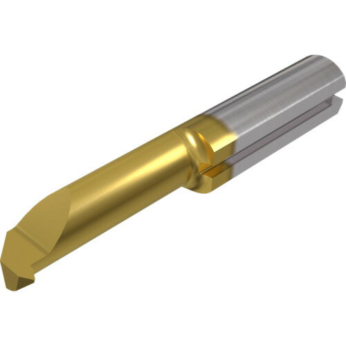 【特長】■最小加工径：Φ0.6mm　ボーリング、ねじ、溝、ぬすみ、端面加工用とレパートリーが豊富です。■チップ側面の溝を通して切削油が供給できる為、工具寿命と切屑処理が改善されます。■ろう付けタイプに比べ、研削の手間が不要で交換が簡単です。■シャープコーナータイプです。【用途】■内径溝入れ・旋削加工用。【仕様】■勝手：右■ピコカット／チップ