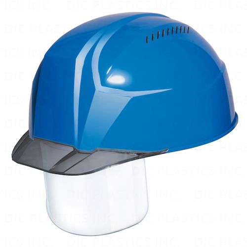 DIC 超軽量 透明バイザーヘルメット（シールド面付） AA23−CSV KP スカイブルー／スモーク AA23-CSV-HA..