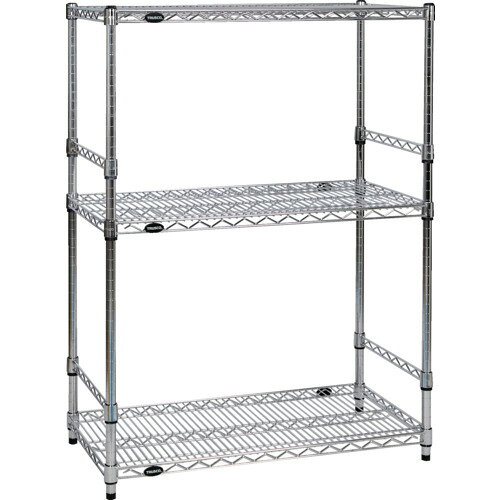Rakuten - トラスコ中山 TRUSCO スチール製メッシュラック W605XD457XH1228 3段 サイドバー付 TME-SDB-4243 【652-7794】