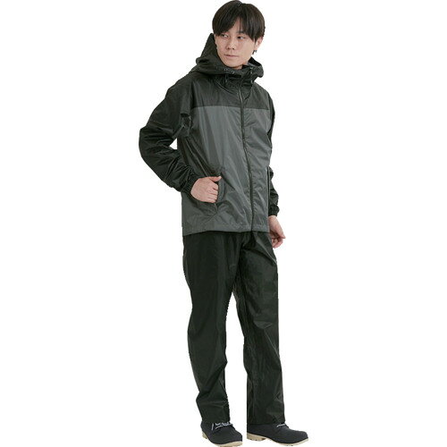 Rakuten - カジメイク 3430 ライトシールドレインスーツ チャコール 3L 3430-74-3L 【679-3440】