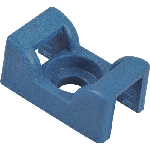 TY−Rap マウントベース 結束バンド用サドル型 金属検知器対応ポリプロピレン 明青色 タイ幅最大4．8m ..