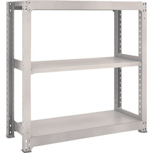 TRUSCO スチールラック M3型中量棚 1800X721XH900 3段 単体 ネオグレー ネオグレー M3-3673 NG(ネオグ..