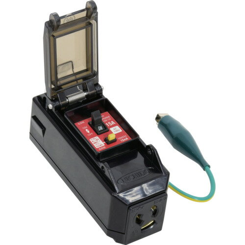 NICHIDO プラコンインポッキンブレーカ 過負荷漏電保護兼用 抜け止めコンセント PIPB-EKN-S 【698-7771】