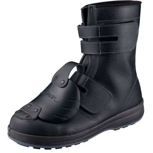 シモン 安全靴 長編上 マジック式 甲プロ付 WS38黒D−1 29．0cm WS38D1-290 【699-6479】