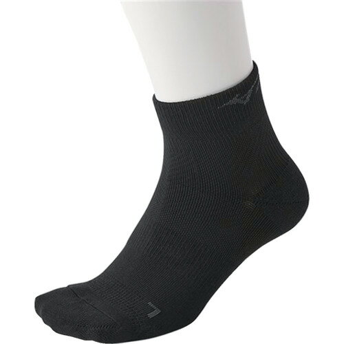 ミズノ 靴下 らく足フィット 黒 26〜