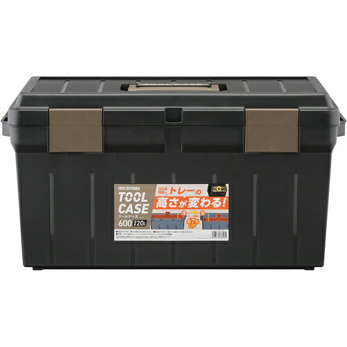IRIS 206154 ツールケース 600 ブラック／サンドベージュ TCR-600 【705-3838】