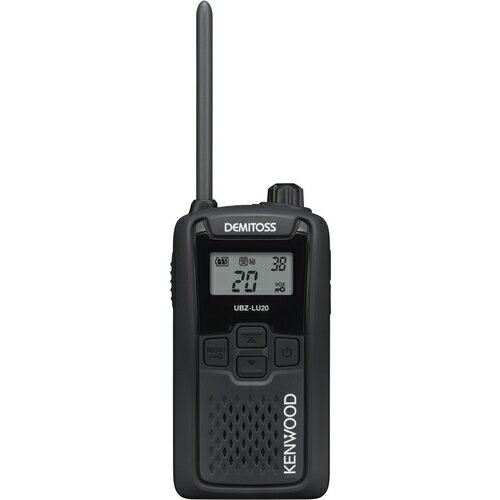 KENWOOD 特定小電力トランシーバー（交互通話） DEMITOSS ブラック UBZ-LU20B 