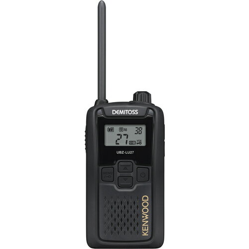 KENWOOD 特定小電力トランシーバー（交互・中継対応） DEMITOSS ブラック UBZ-LU27 