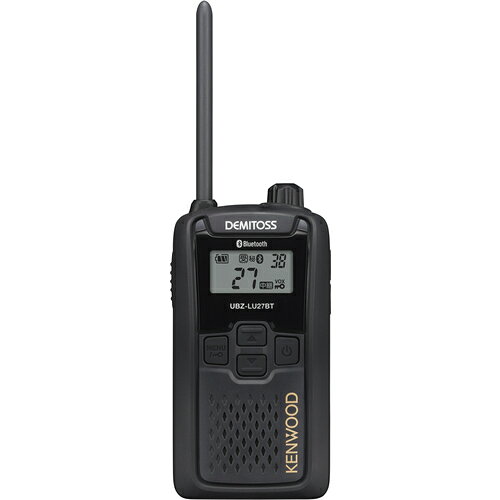 KENWOOD Bluetoothマイク対応特定小電力トランシーバー（交互・中継対応） DEMITOSS ブラック UBZ-LU27BT 