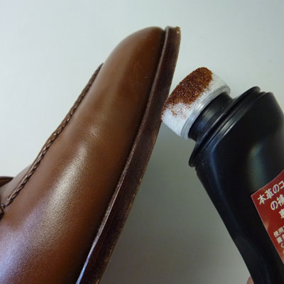 補色 補修 ケント タッチ＆ボルディーソール 75ml（無色・黒・茶）本革 ヒール コバ エッジ 手入れ クリーム インク 革靴 ビジネスシューズ メンズ